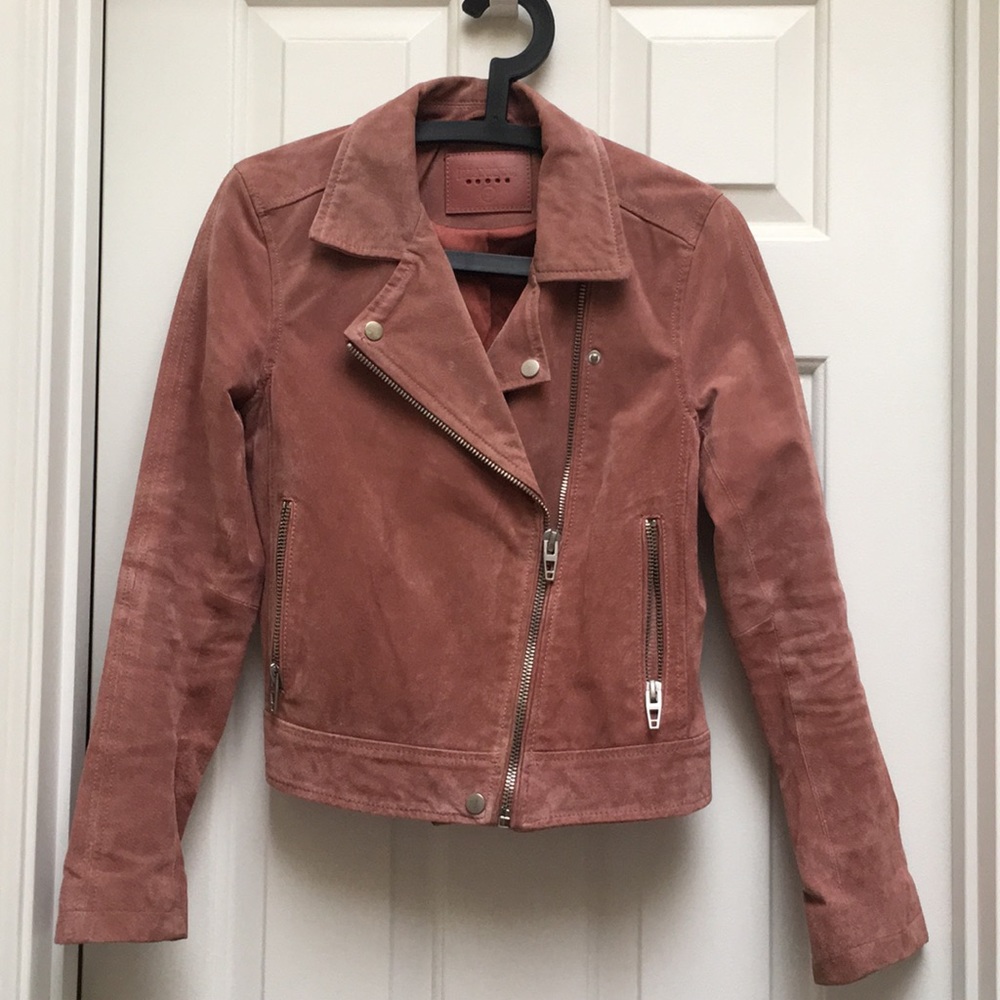 Blanknyc pink leather jacket